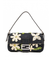 Сумка Fendi Pre-Owned Mamma Baguette с цветочной вышивкой