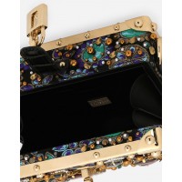 Dolce Gabbana сумка женская Dolce Box с камнями  
