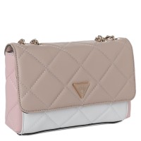 Guess сумка CESSILY CONVERTIBLE XBODY FLAP розово-бежевая 