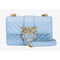 Pinko сумка Love Bag MINI ICON V QUILT голубая 