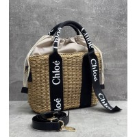 Cумка-корзинка соломенная Chloe Medium Black