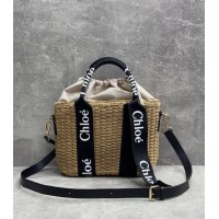 Cумка-корзинка соломенная Chloe Medium Black