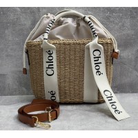 Cумка-корзинка соломенная Chloe Medium White