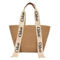 Cумка Chloe Woody Raffia Sand