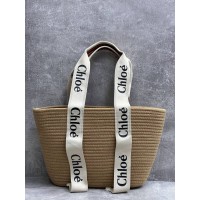 Cумка Chloe Woody Raffia Sand