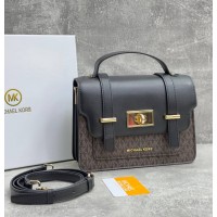 Сумка-портфель Michael Kors Satchel черно-коричневая