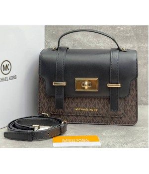 Сумка-портфель Michael Kors Satchel черно-коричневая