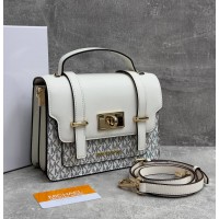 Сумка-портфель Michael Kors Satchel Logo белая