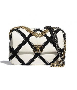 Сумка Chanel 19 Flap White Black