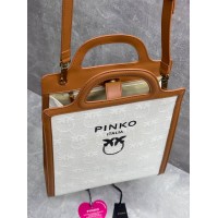 Сумка Pinko Classic Love Birds Tote Brown