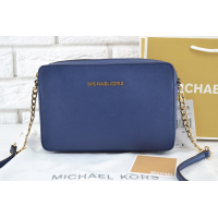 Сумка Michael Kors темно-синяя через плечо