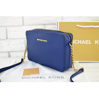 Сумка Michael Kors темно-синяя через плечо