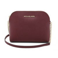 Сумка Michael Kors Cindy Large Dome Crossbody бордовая