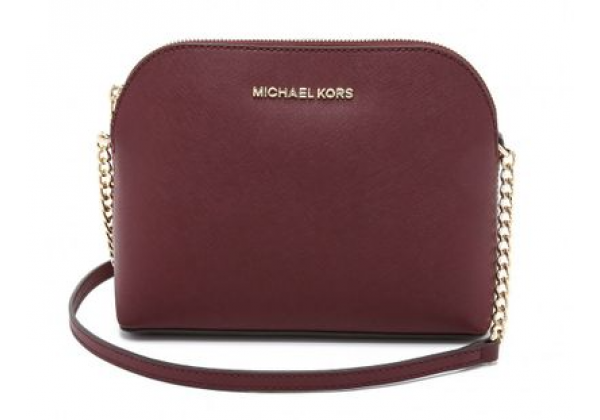 Сумка Michael Kors Cindy Large Dome Crossbody бордовая