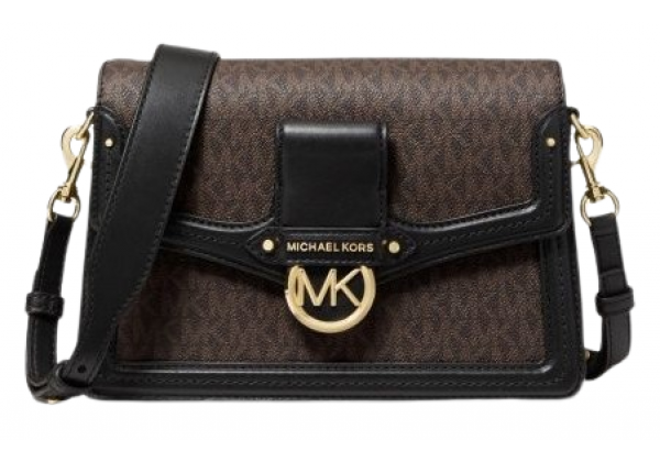 Сумка Michael Kors Jessie черно-коричневая