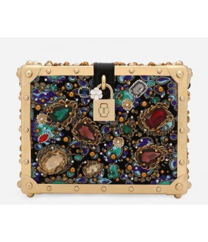 Dolce Gabbana сумка женская Dolce Box с камнями  