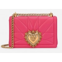Dolce Gabbana сумка женская Devotion розовая