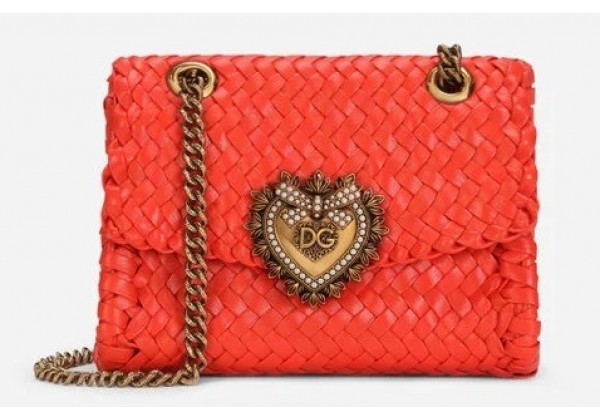 Dolce Gabbana сумка женская Devotion красная 