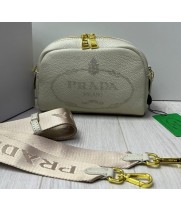 Prada сумка через плечо Ornament Crossbody белая 