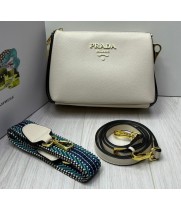 Prada сумка через плечо Saffiano белые