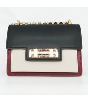 Сумка Prada Saffiano белая с черным