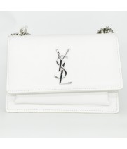 Сумка Saint Laurent Sunset белая