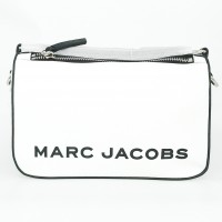 Женская Marc Jacobs сумка The Soft Box бело-черная
