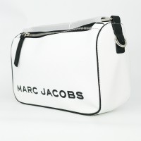 Женская Marc Jacobs сумка The Soft Box бело-черная