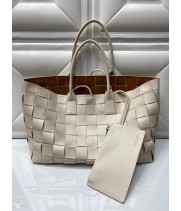 Сумка Bottega Veneta Large белая