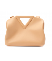 Сумка Bottega Veneta Point бежевая
