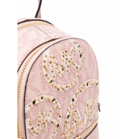 Рюкзак Michael Kors с монограммой розовый