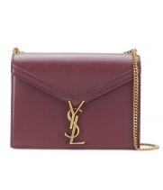 Сумка Saint Laurent Cassandra бордовая
