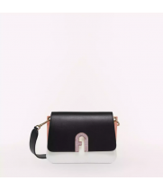 Furla сумка мини-формат Nero бело-розово-черная