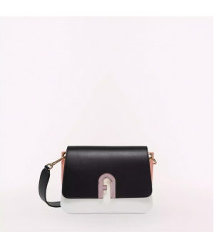 Furla сумка мини-формат Nero бело-розово-черная