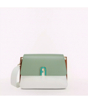 Furla сумка M Ulivo бело-коричнево-оливковая