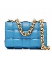 Bottega Veneta сумка Chain Cassette синяя