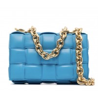 Bottega Veneta сумка Chain Cassette синяя