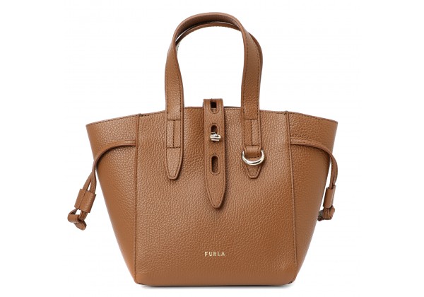 Женская сумка Furla NET MINI TOTE коричневая 