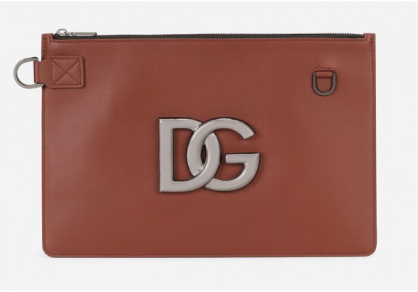Мужская поясная сумка Dolce Gabbana коричневая 