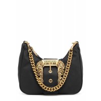 Женская сумка Versace Jeans Couture черная с золотой цепочкой 