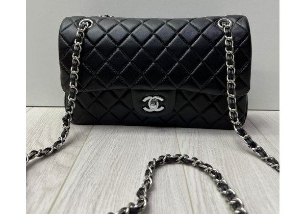 Chanel сумка convert черная с серебром