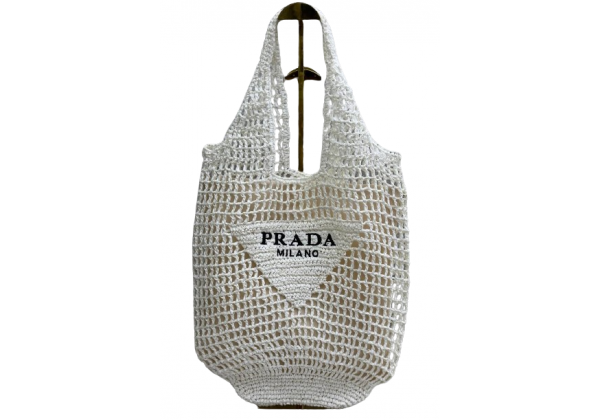 Сумка Prada Crochet Tote White