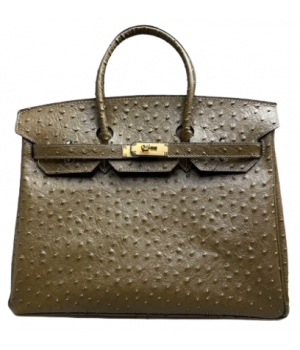 Сумка Hermes Birkin 35 Ostrich Dark Green