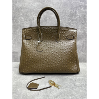 Сумка Hermes Birkin 35 Ostrich Dark Green