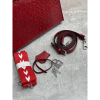 Сумка Hermes Kelly 28 Ostrich Dark Red