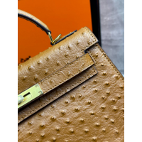 Сумка Hermes Kelly 28 Ostrich Brown