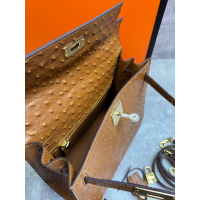 Сумка Hermes Kelly 28 Ostrich Brown