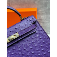 Сумка Hermes Kelly 22 Ostrich Violet