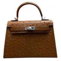 Сумка Hermes Kelly 22 Ostrich Brown