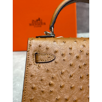 Сумка Hermes Kelly 22 Ostrich Brown